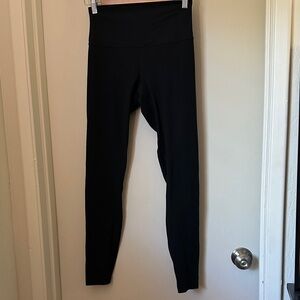 Lululemon Black ribbed Align High-Waisted Leggings